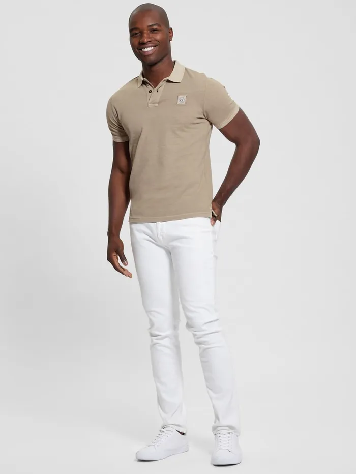 GUESS Shirts Eco Pique Polo Turquoise 8211 Men