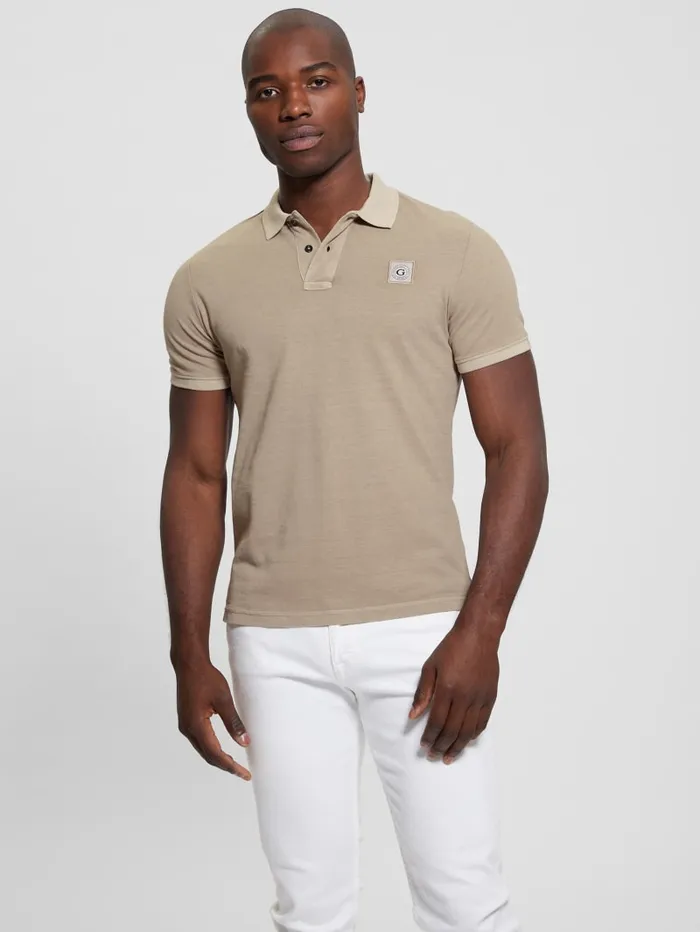 GUESS Shirts Eco Pique Polo Turquoise 8211 Men