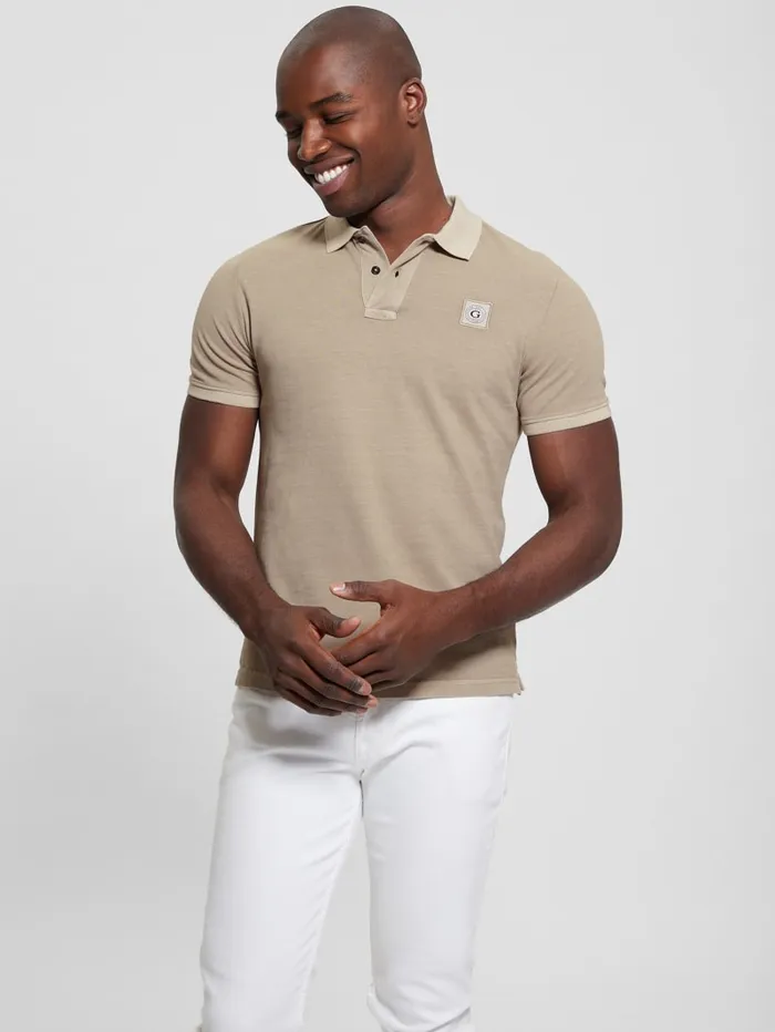 GUESS Shirts Eco Pique Polo Turquoise 8211 Men