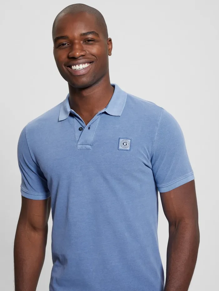 GUESS Shirts Eco Pique Polo Turquoise 8211 Men