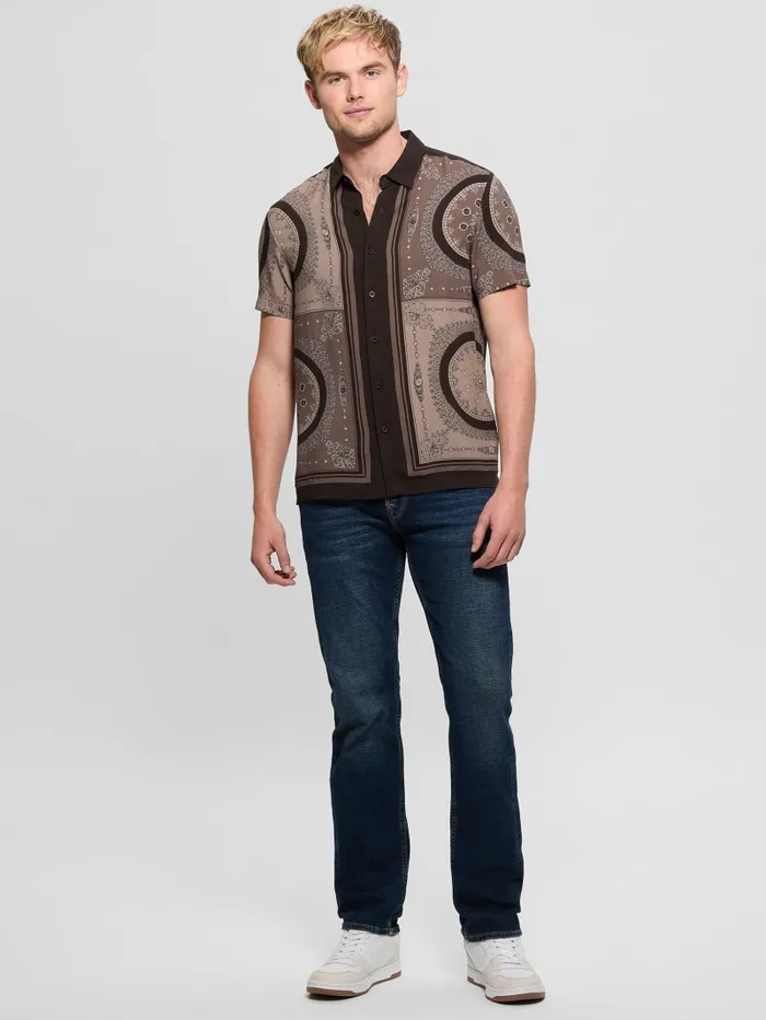 GUESS Shirts Eco Rayon Medallion Shirt Colors 8211 Men