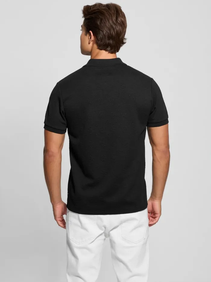 GUESS Shirts Peony Jacquard Polo Beige 8211 Men