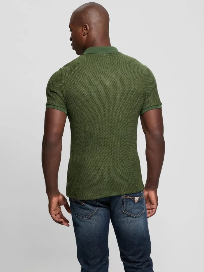 GUESS Shirts Preston Johnny Polo Green 8211 Men