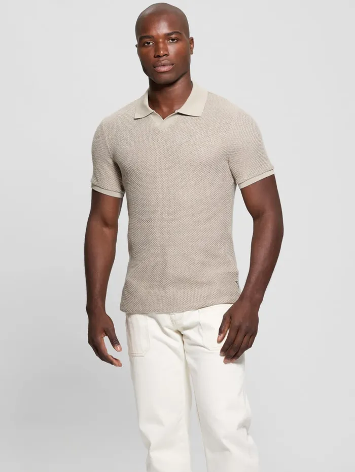 GUESS Shirts Preston Johnny Polo Green 8211 Men