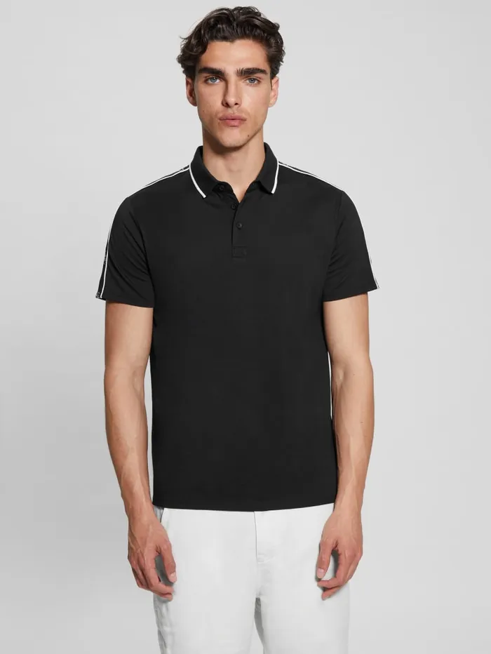 GUESS Shirts Quattro G Tape Polo Beige 8211 Men