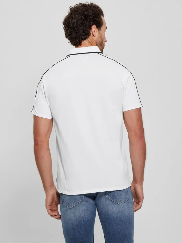 GUESS Shirts Quattro G Tape Polo Beige 8211 Men