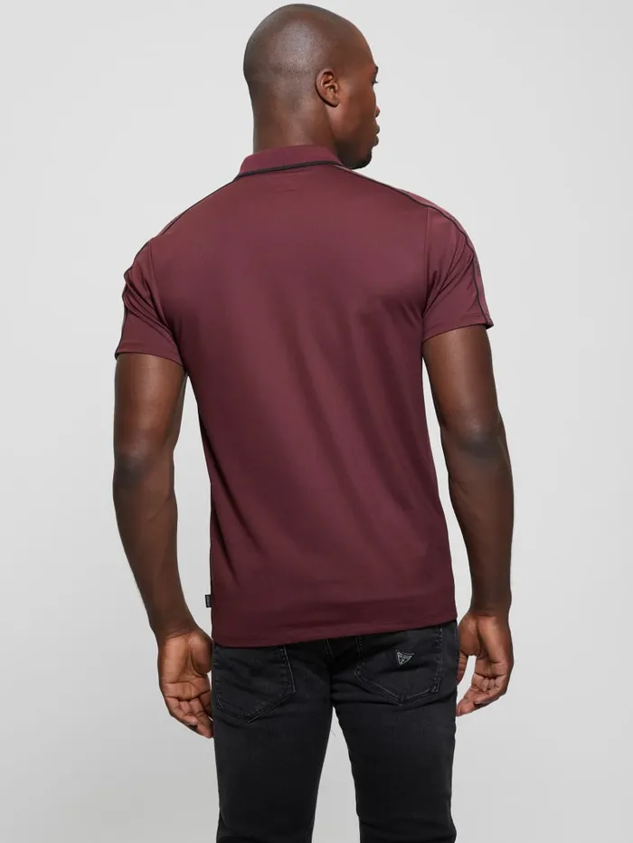 GUESS Shirts Quattro G Tape Polo Orange 8211 Men