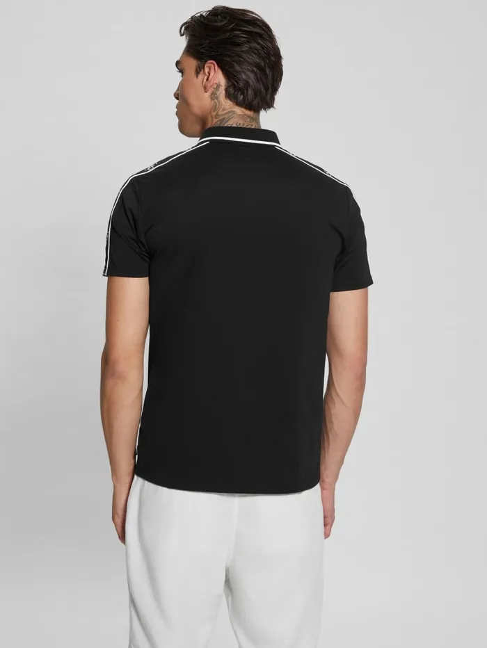 GUESS Shirts Quattro G Tape Polo White 8211 Men