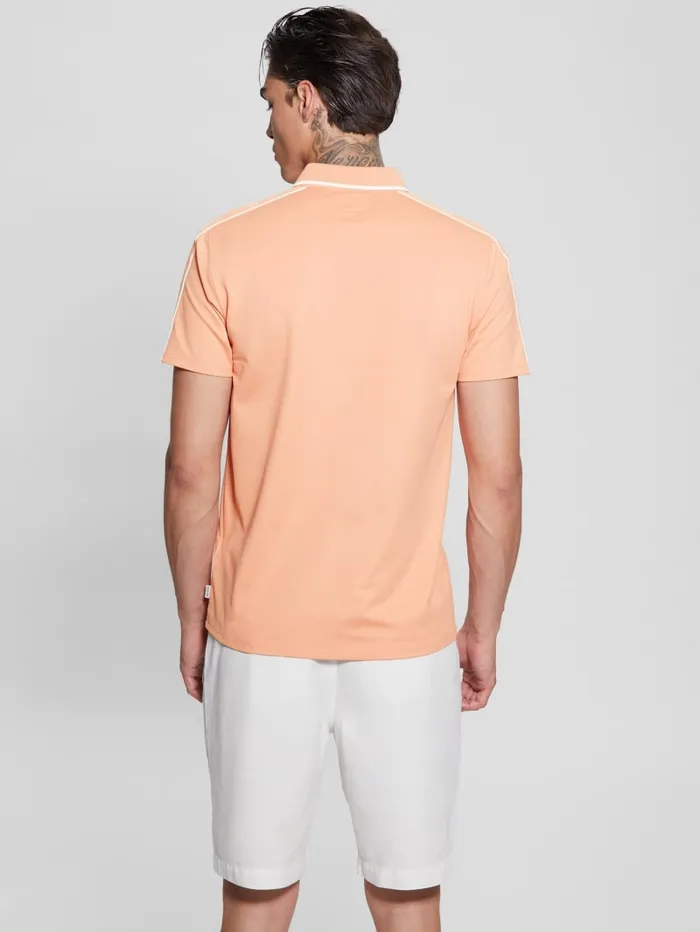 GUESS Shirts Quattro G Tape Polo White 8211 Men