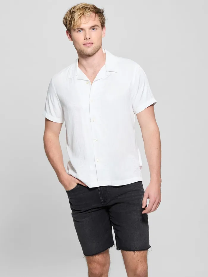 GUESS Shirts Roma Stripe Shirt Black 8211 Men