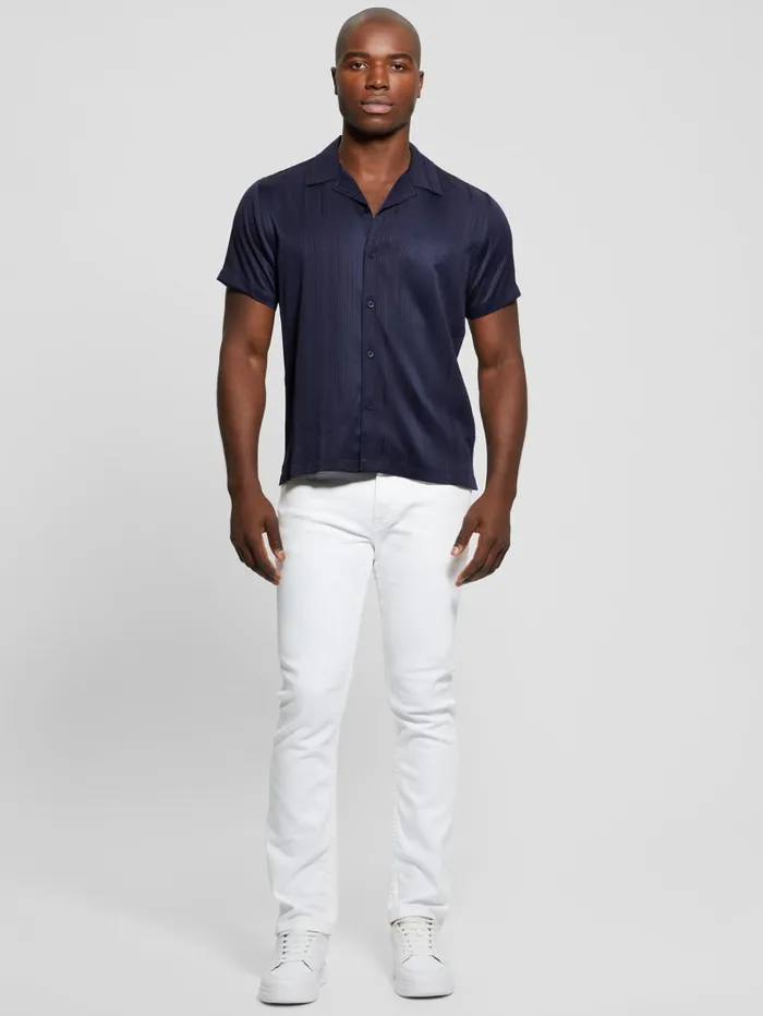 GUESS Shirts Roma Stripe Shirt Black 8211 Men