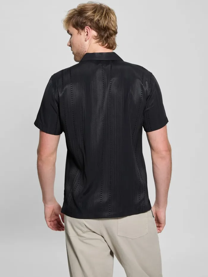 GUESS Shirts Roma Stripe Shirt Black 8211 Men