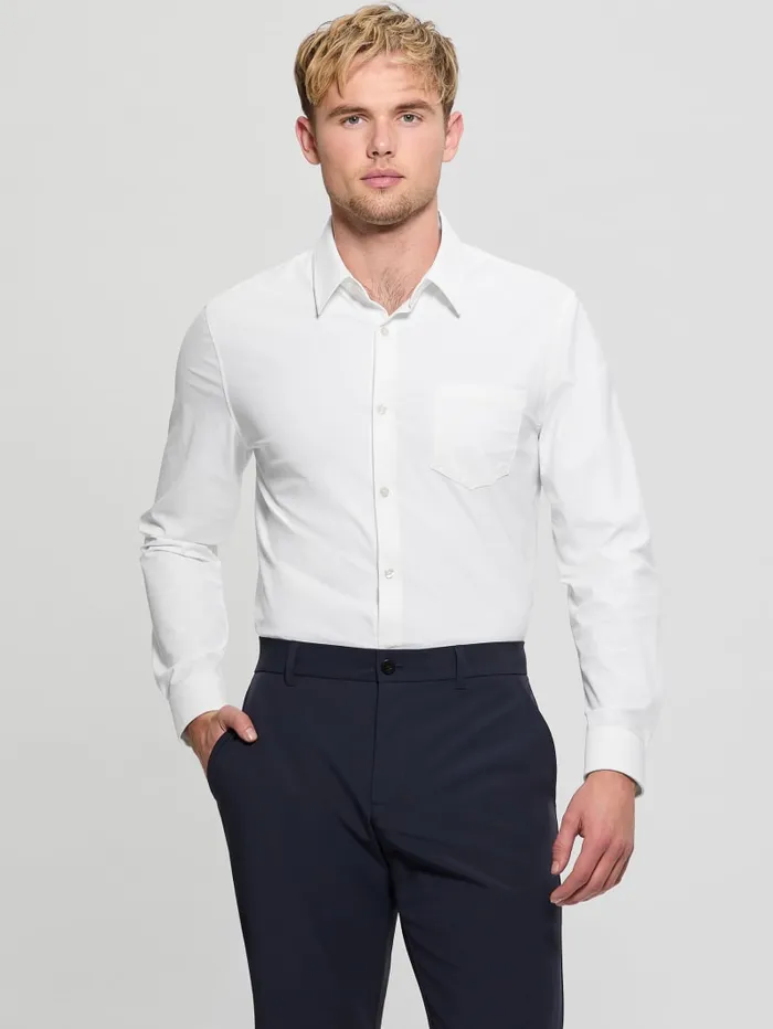GUESS Shirts Sunset TechStretch Shirt White 8211 Men
