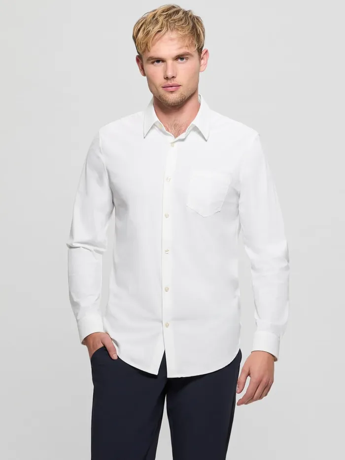 GUESS Shirts Sunset TechStretch Shirt White 8211 Men