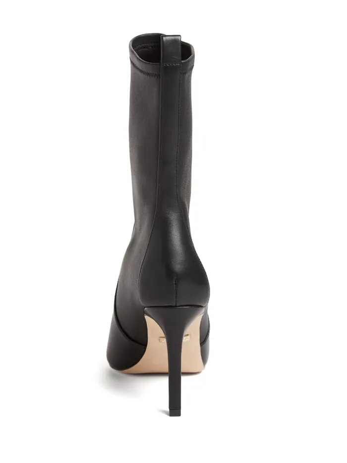 GUESS Shoes Mavrik Leather Ankle Bootie Black 8211 Women