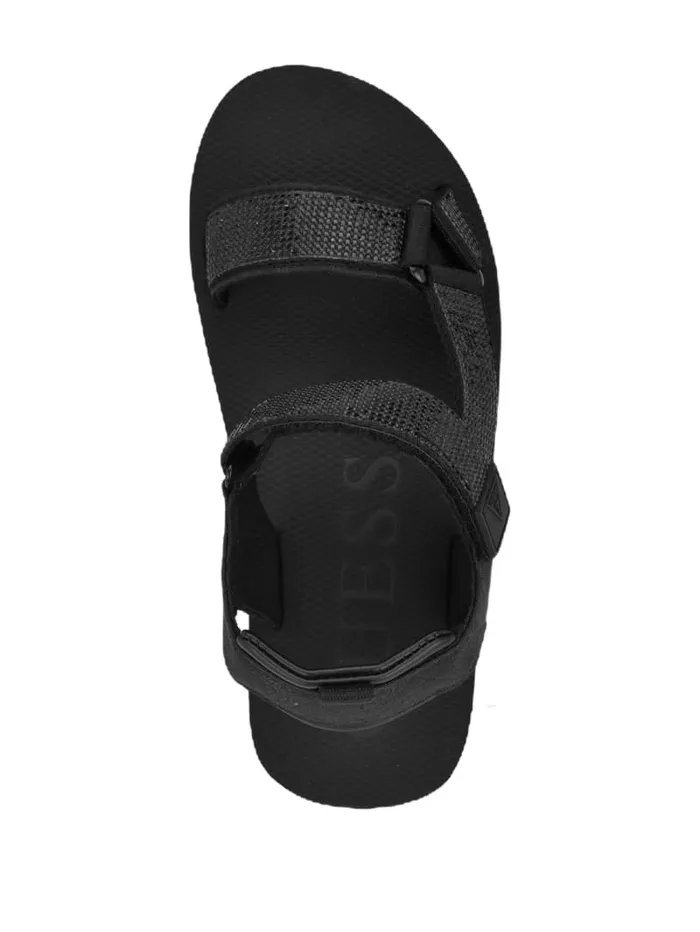 GUESS Shoes Nylaha Rhinestone Flatform Sandals Black 8211 Women