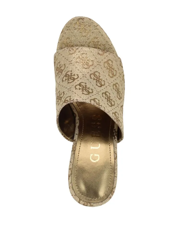GUESS Shoes Yenise Quattro G Platform Wedges Gold 8211 Women