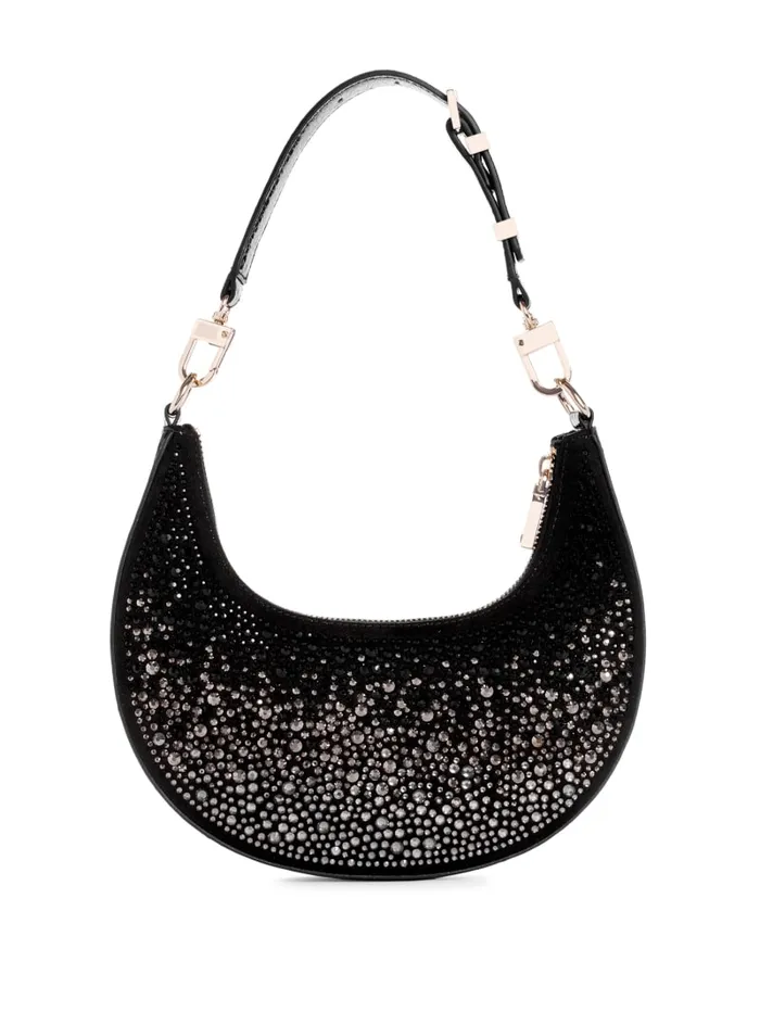 GUESS Shoulder Bags Lua Rhinestone Shoulder Bag Black 8211 Unisex