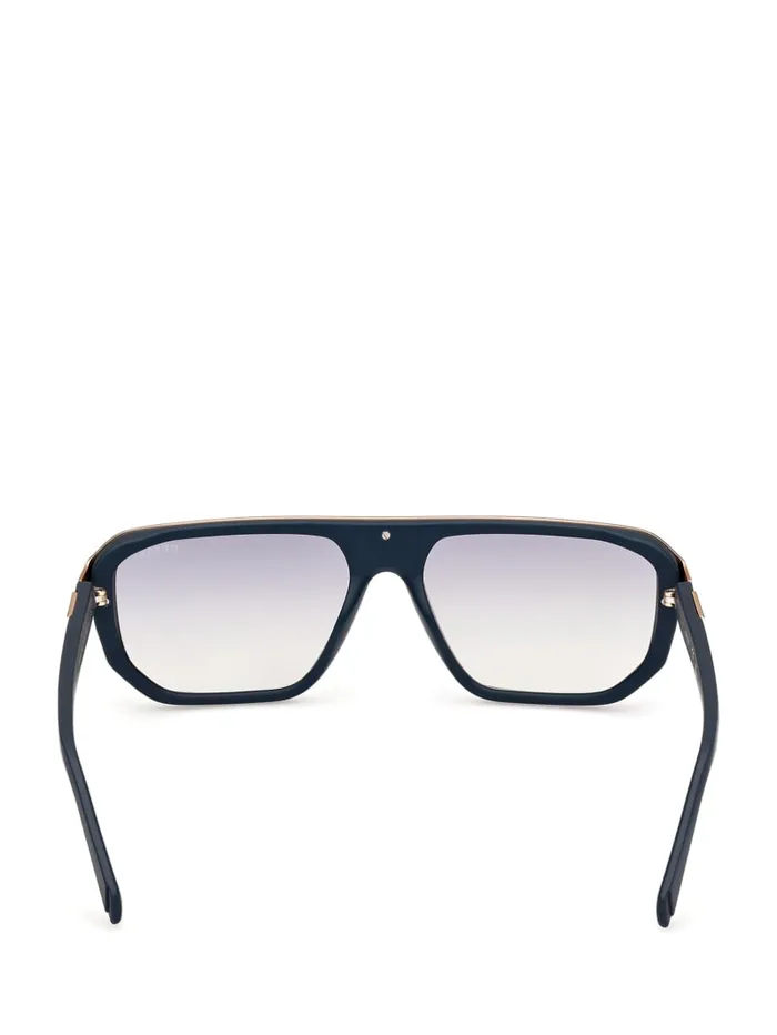GUESS Sunglasses Plastic Aviator Sunglasses Black 8211 Men