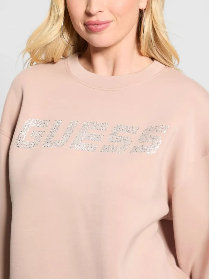 GUESS Sweaters and Knits Eco Cecilia Scuba Sweatshirt Neutral 8211 Women