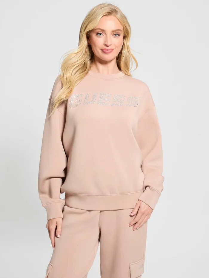 GUESS Sweaters and Knits Eco Cecilia Scuba Sweatshirt Neutral 8211 Women