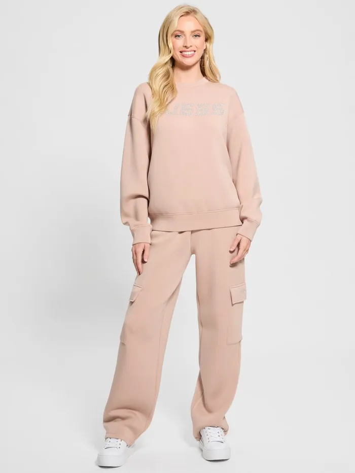 GUESS Sweaters and Knits Eco Cecilia Scuba Sweatshirt Neutral 8211 Women