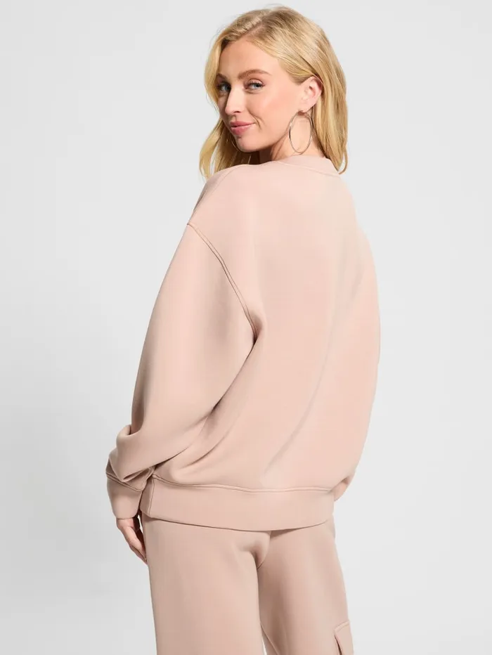 GUESS Sweaters and Knits Eco Cecilia Scuba Sweatshirt Neutral 8211 Women