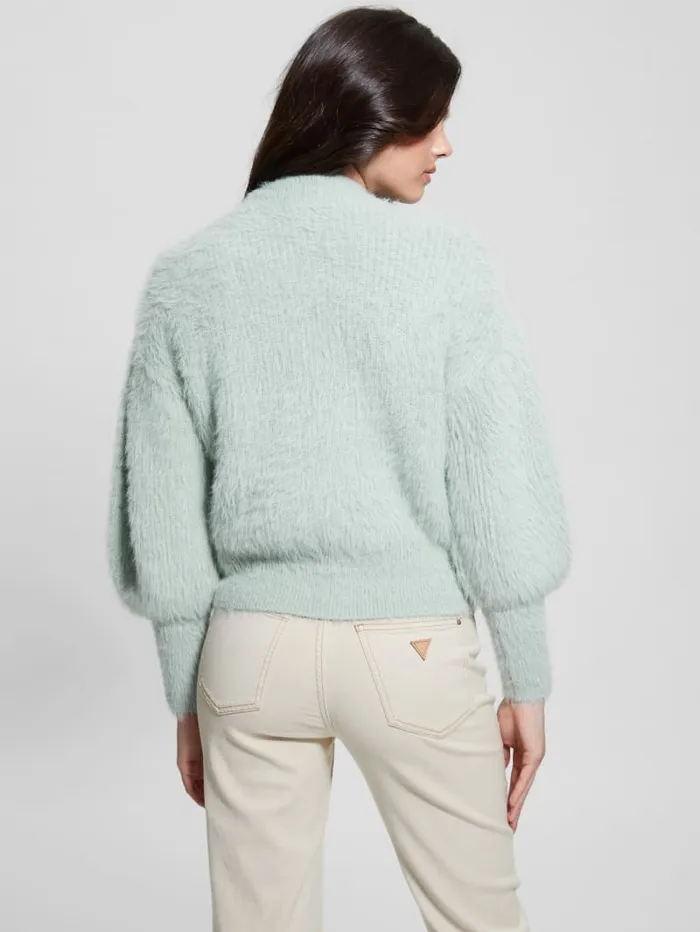 GUESS Sweaters and Knits Keyla Fuzzy Sweater Blue 8211 Women