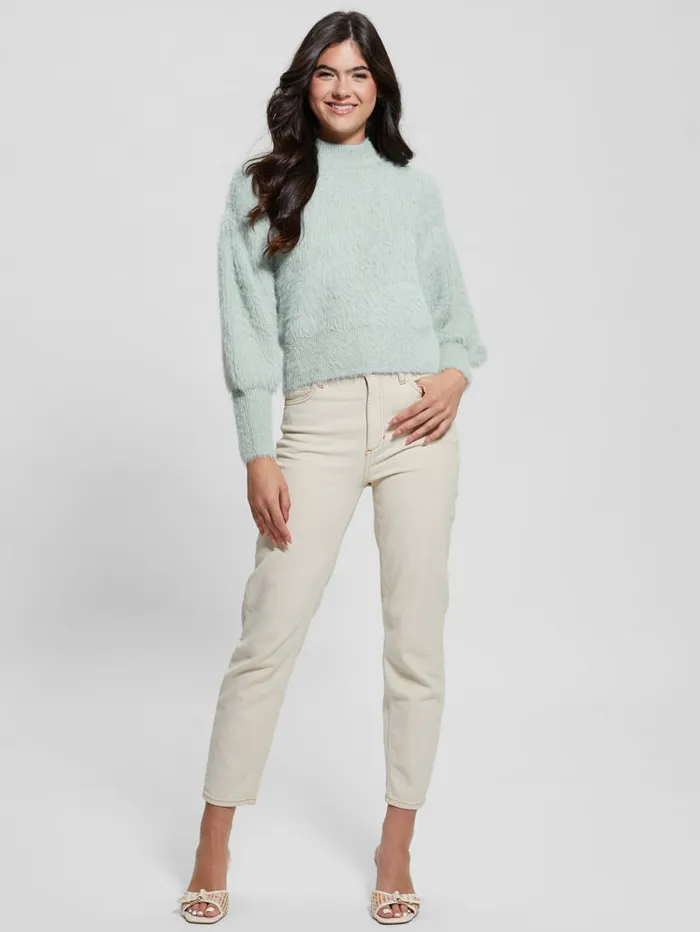 GUESS Sweaters and Knits Keyla Fuzzy Sweater Blue 8211 Women
