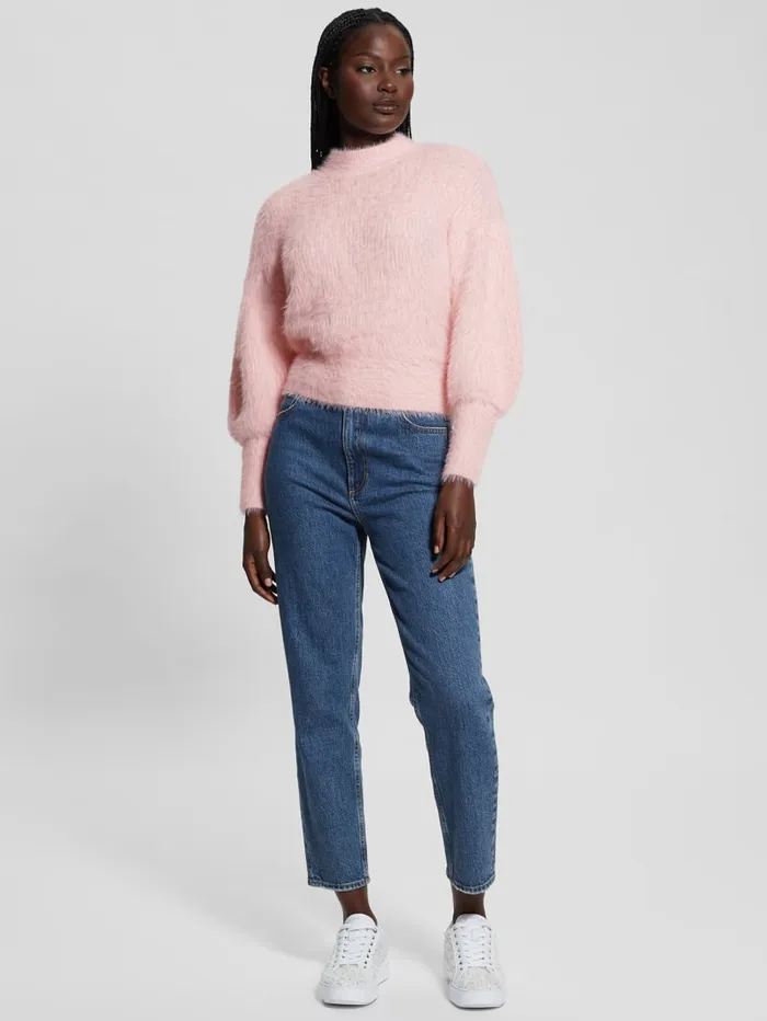 GUESS Sweaters and Knits Keyla Fuzzy Sweater Blue 8211 Women