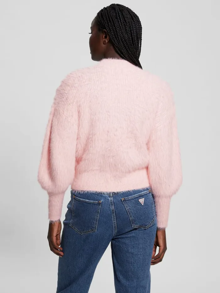 GUESS Sweaters and Knits Keyla Fuzzy Sweater Blue 8211 Women