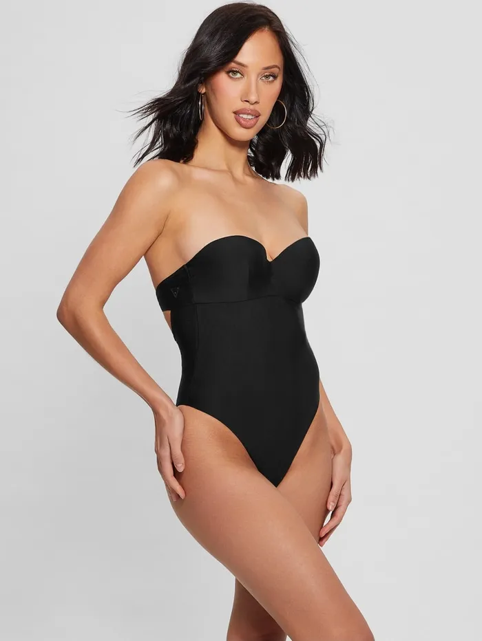 GUESS Swimwear Embellished OnePiece Swimsuit Black 8211 Women