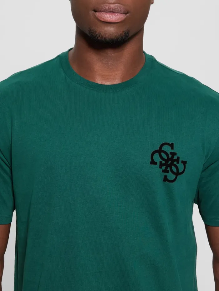 GUESS T Shirts and Tanks Bandana Applique Tee Green 8211 Men