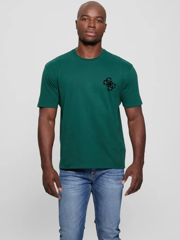 GUESS T Shirts and Tanks Bandana Applique Tee Green 8211 Men