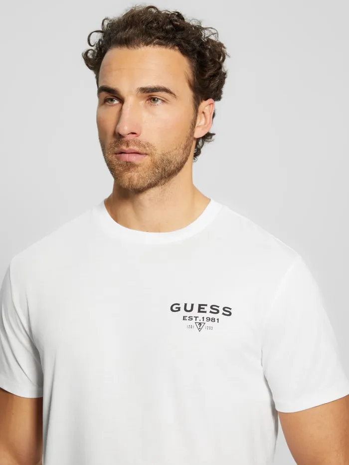 GUESS T Shirts and Tanks Eco Classic Tee White 8211 Men