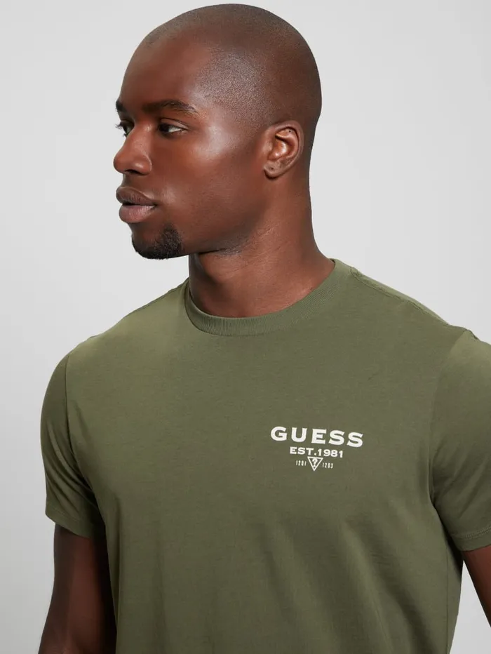 GUESS T Shirts and Tanks Eco Classic Tee White 8211 Men