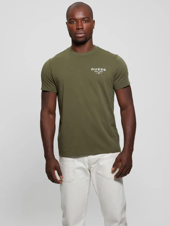 GUESS T Shirts and Tanks Eco Classic Tee White 8211 Men