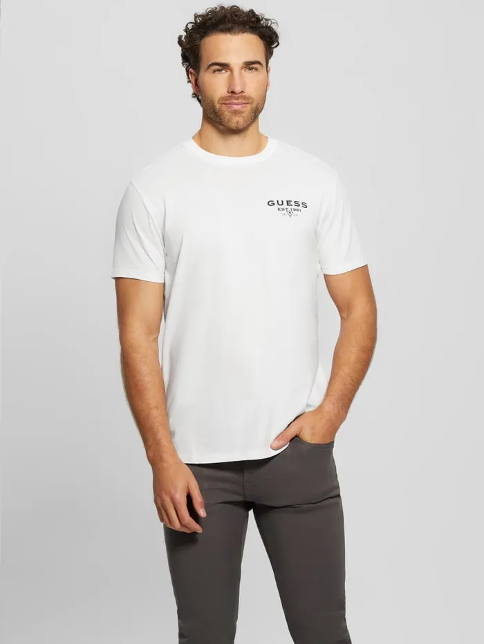 GUESS T Shirts and Tanks Eco Classic Tee White 8211 Men