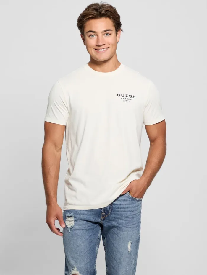 GUESS T Shirts and Tanks Eco Classic Tee White 8211 Men