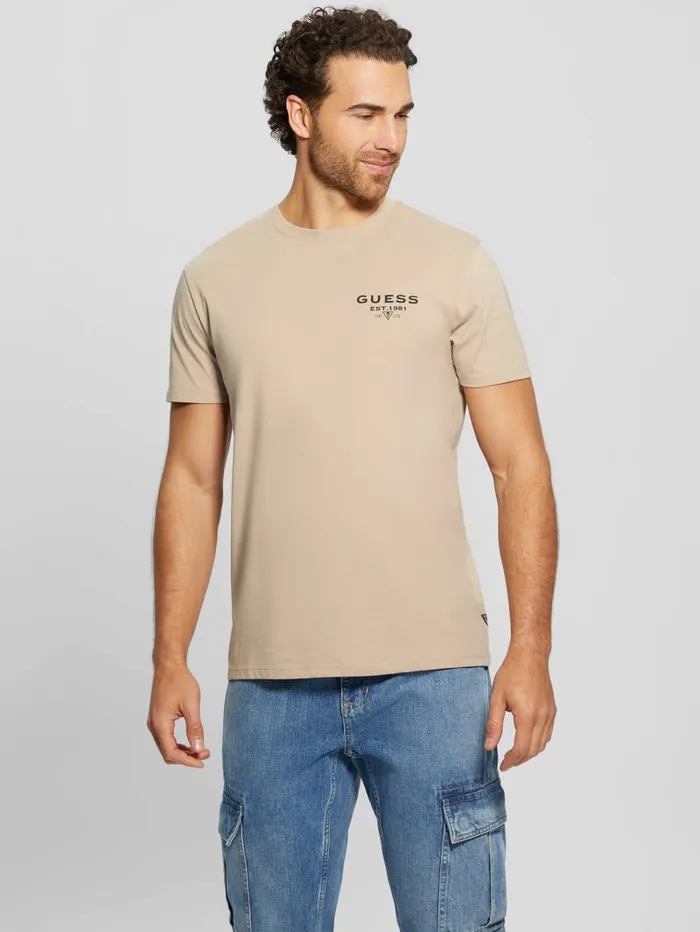 GUESS T Shirts and Tanks Eco Classic Tee White 8211 Men