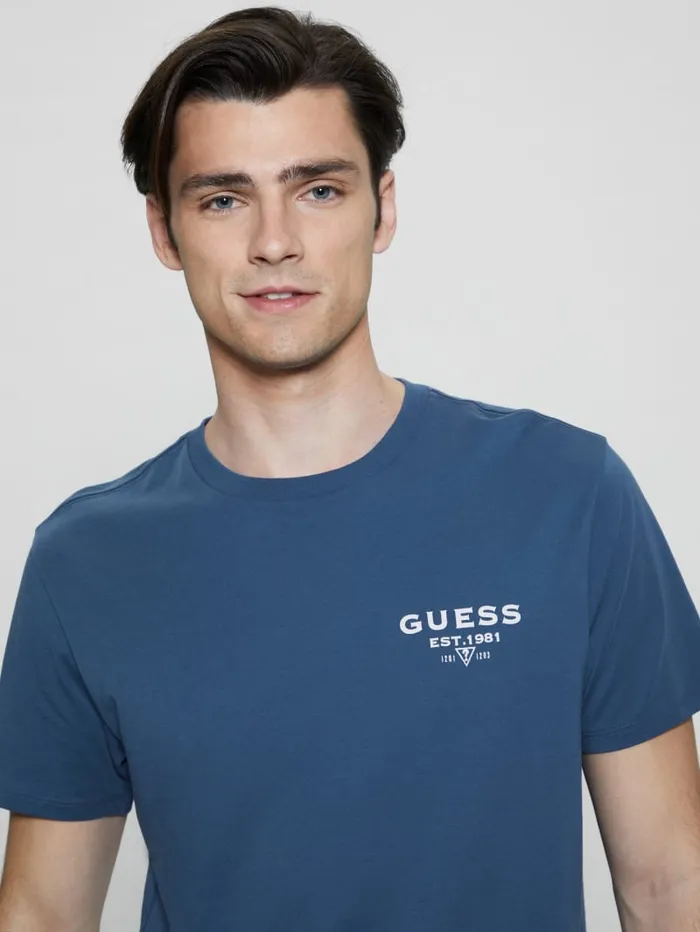 GUESS T Shirts and Tanks Eco Classic Tee White 8211 Men