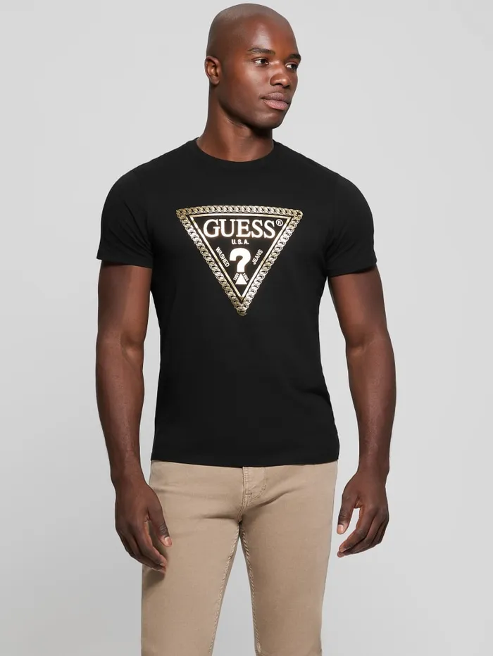 GUESS T Shirts and Tanks Eco Signature Tee Red 8211 Men