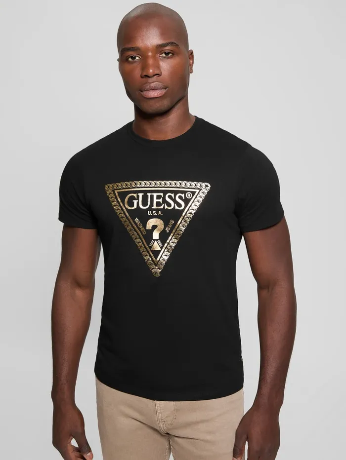 GUESS T Shirts and Tanks Eco Signature Tee Red 8211 Men