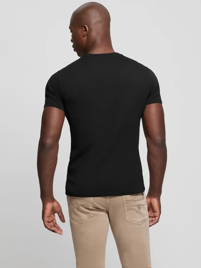 GUESS T Shirts and Tanks Eco Signature Tee Red 8211 Men