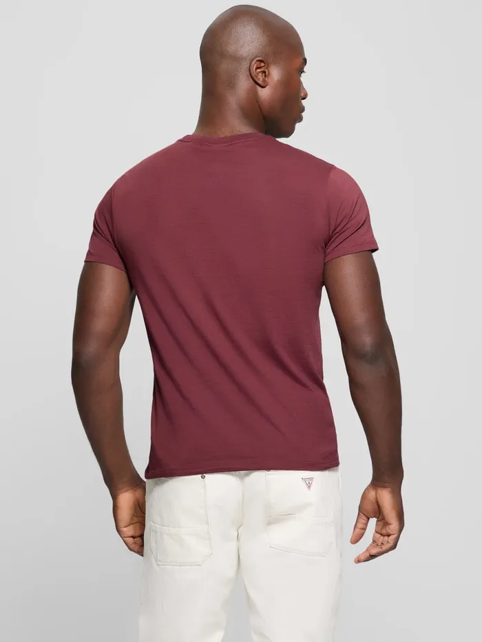 GUESS T Shirts and Tanks Eco Signature Tee Red 8211 Men