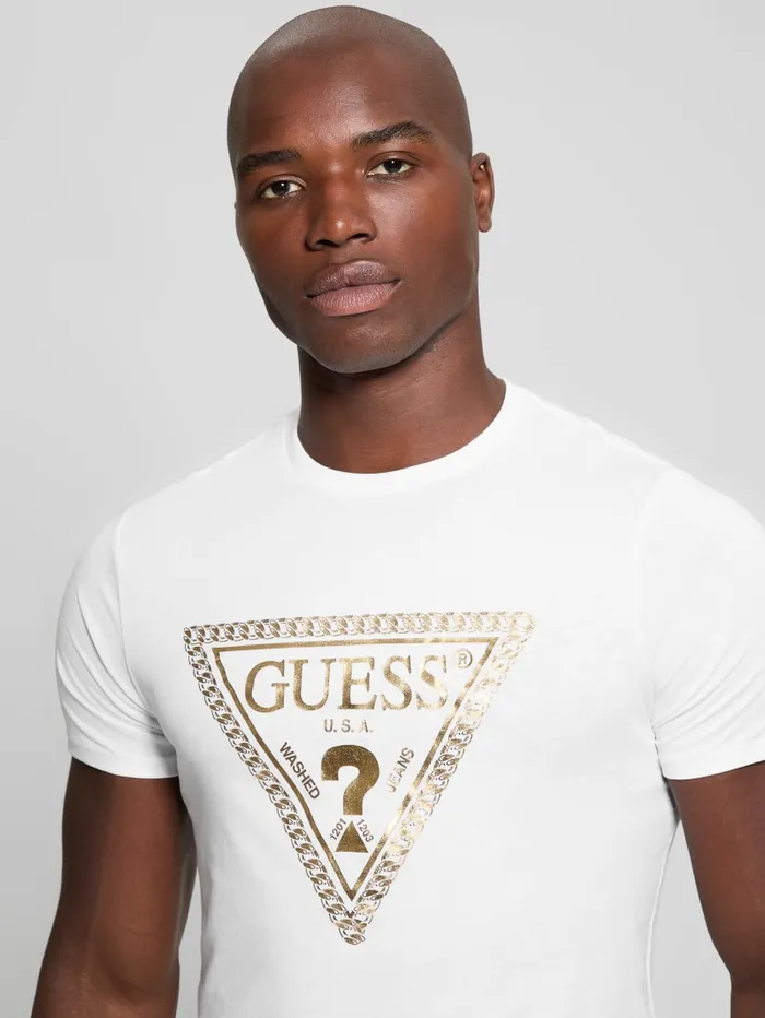 GUESS T Shirts and Tanks Eco Signature Tee Red 8211 Men