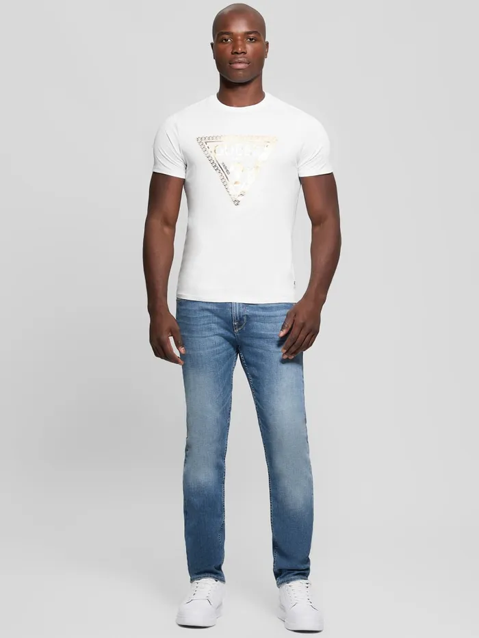 GUESS T Shirts and Tanks Eco Signature Tee Red 8211 Men