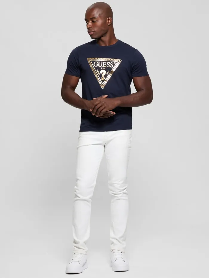 GUESS T Shirts and Tanks Eco Signature Tee Red 8211 Men