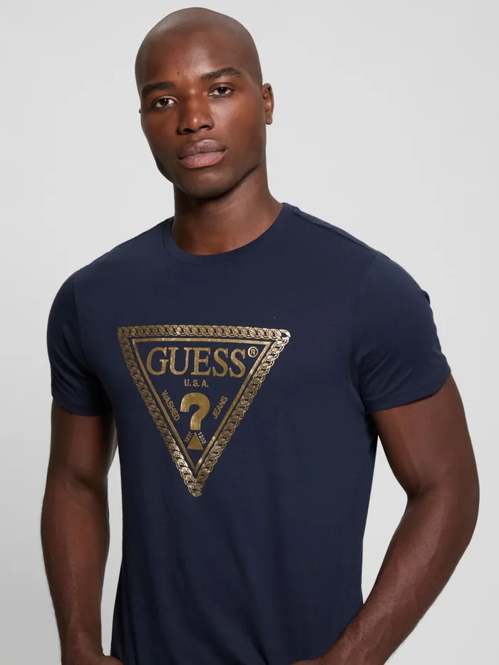 GUESS T Shirts and Tanks Eco Signature Tee Red 8211 Men