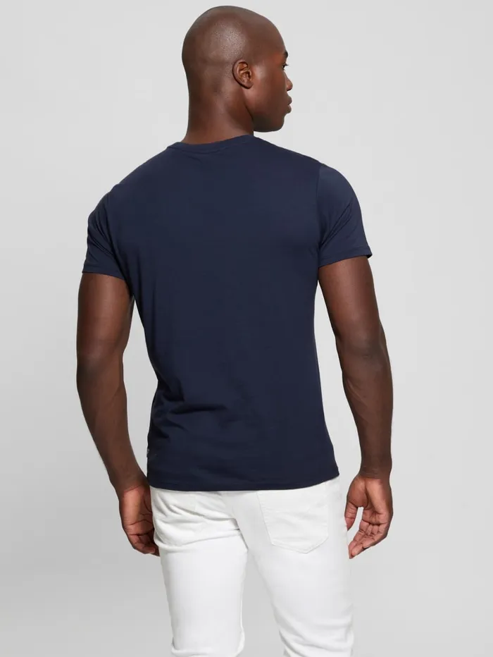 GUESS T Shirts and Tanks Eco Signature Tee Red 8211 Men